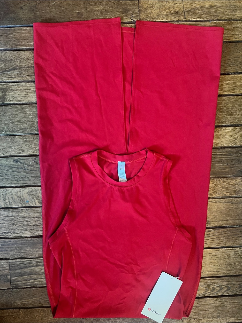 Lululemon DARK RED Midi Tank Dress Size 6 NWT